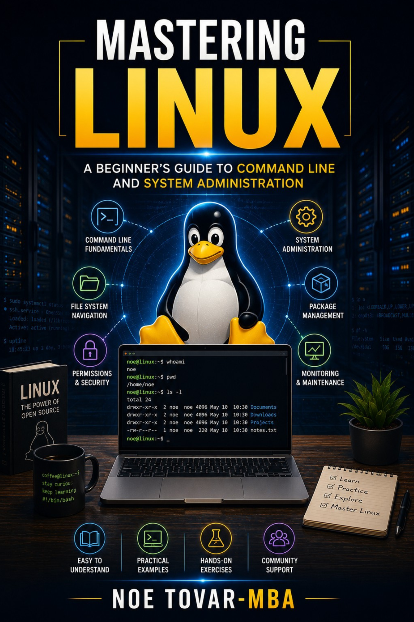 Mastering Linux book cover